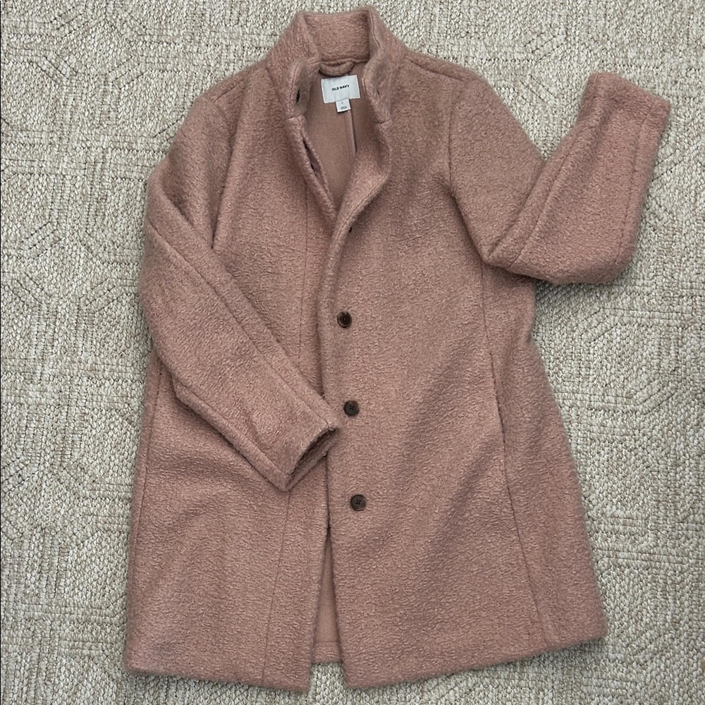 Old Navy Blush Wool Blend Jacket